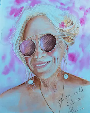 Elena — akvarel, 30x40cm, 2022