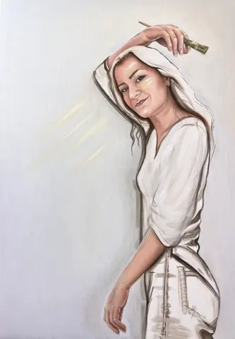 Kalokagathia — olej, 70x100cm, 2025