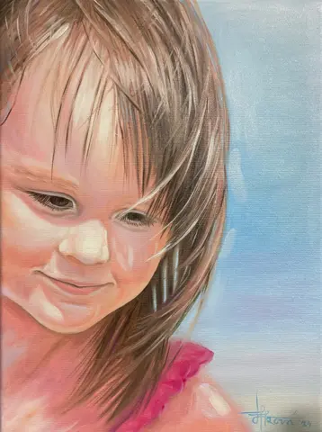 LÚČE DETSTVA — olej, 30x40cm, 2024