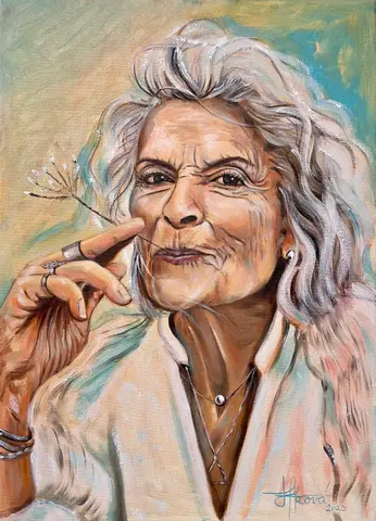 REBELUJÚCA — olej, 50x70cm, 2023