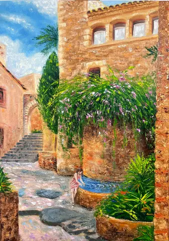 Tam, kde sa zastavil čas II. — Olej, 60x80cm, 2021