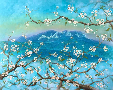 Rozprávaj mi — Olej, 120x150cm, 2021