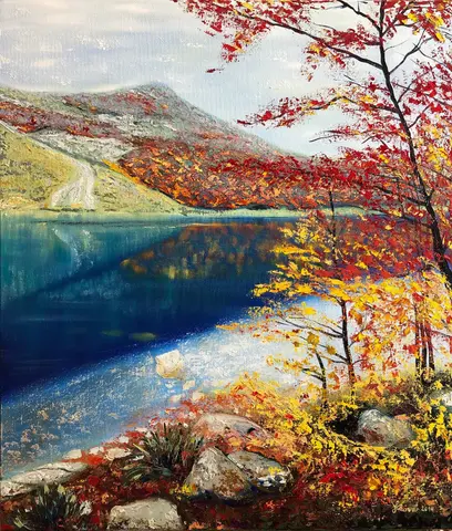 Jazero — olej, 60x70cm, 2019